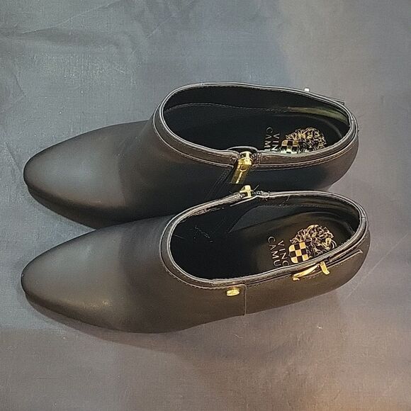 BRAND NEW VINCE CAMUTE VP-COORIN ALMOND TOE BLOCK HEEL BOOTIE - Picture 6 of 16